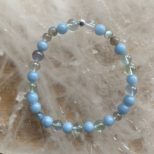 angelite | fluorite | labradorite