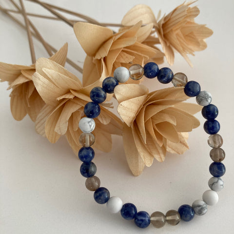 howlite | sodalite | smoky quartz