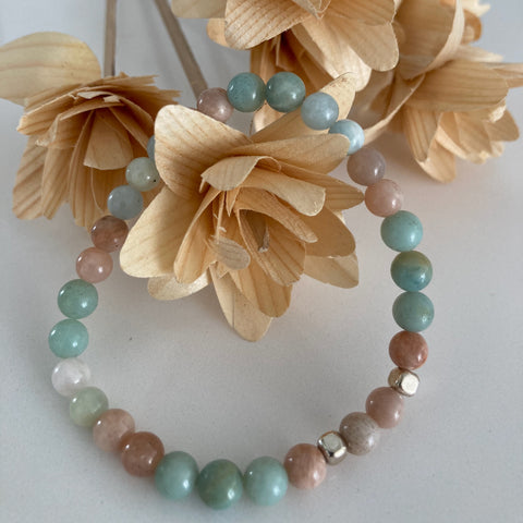 sunstone | amazonite | morganite