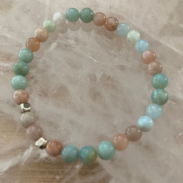 sunstone | amazonite | morganite