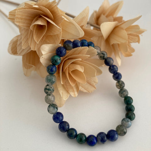 azurite | moss agate | sodalite